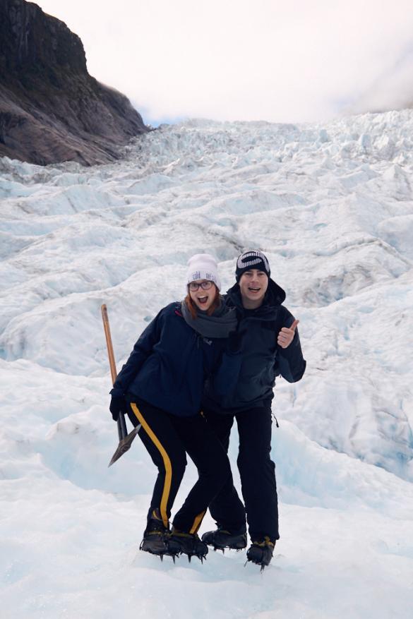 Fox Glacier, Gletscher, Gletschertour, Heli Hike, Hubschraubertour, Blogger, Miles and Shores, Reiseblog, Neuseeland, happy