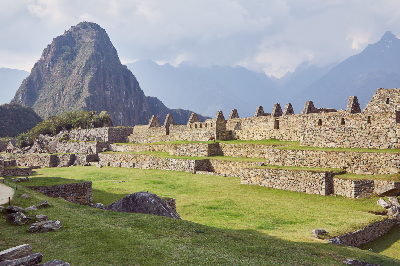 Leere Anlagen von Machu Picchu